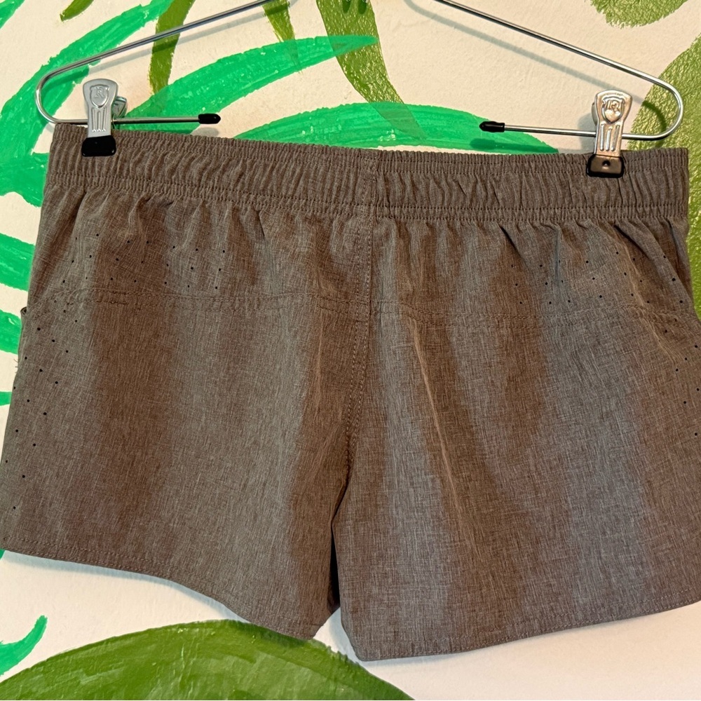 AFTCO Women's Charcoal Gray Athletic Drawstring Shorts - Picture 2 of 5